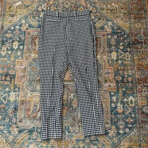 Gap Chic Black and White Checkered Pants